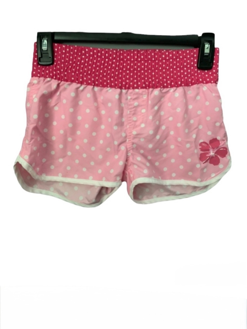 Pumpkin patch 7 swim shorts polka dot beach pool vacation cruise boat pink white